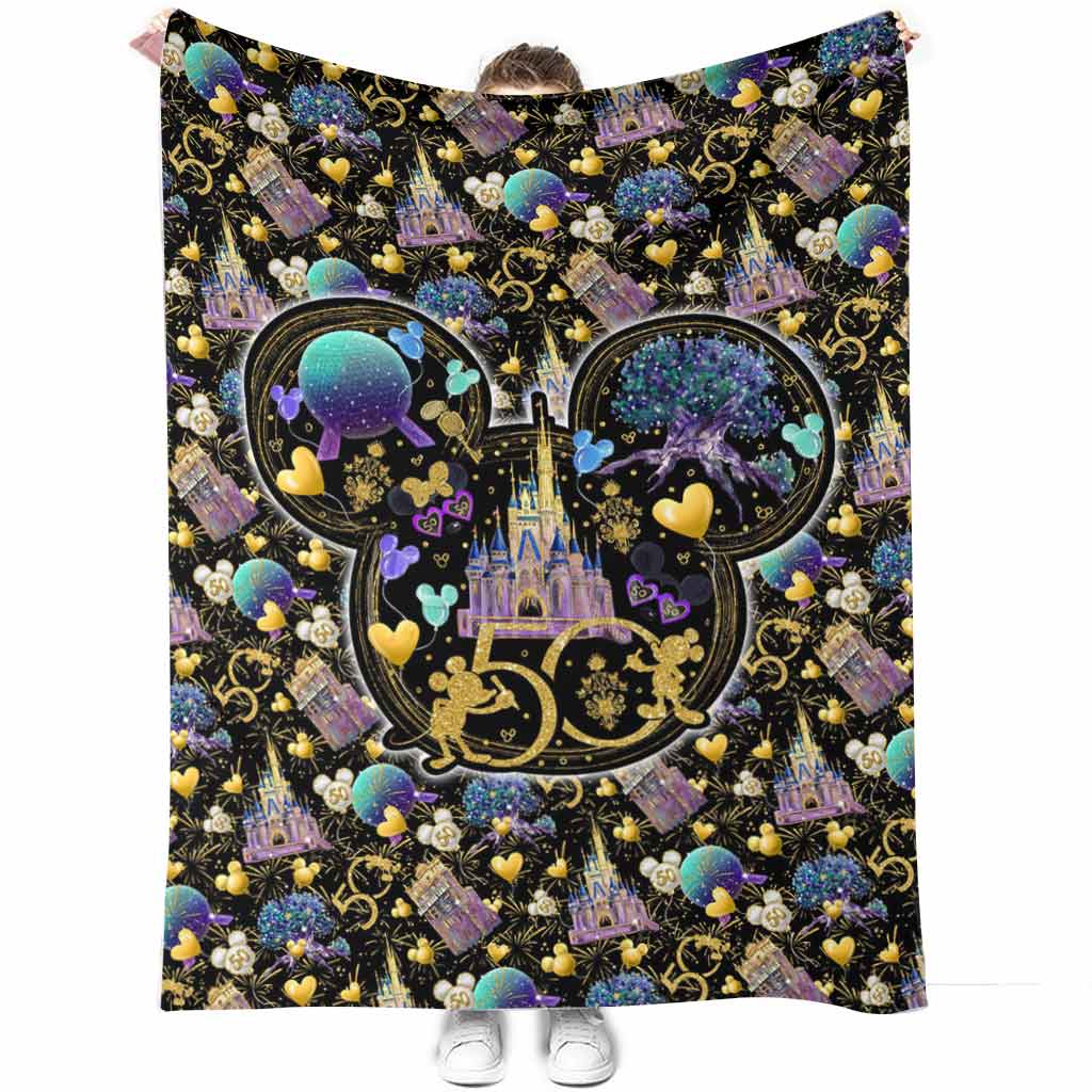 Retro Celebration Cartoon Flannel Blanket For Cozy Bedroom Sofa Decor