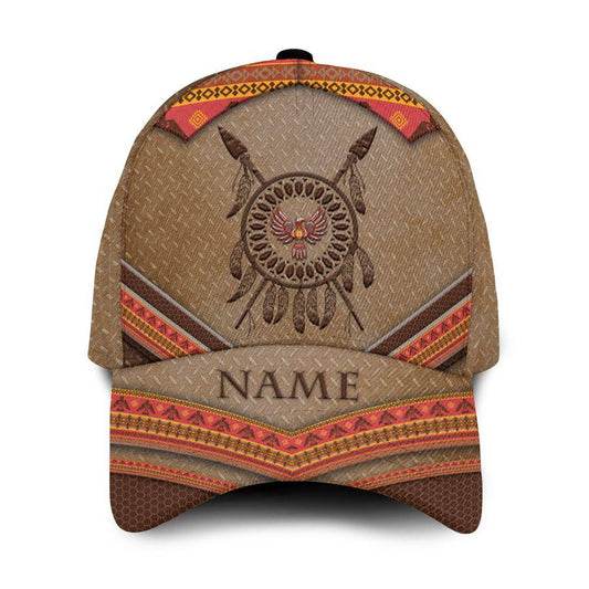 Personalized Eagle Native American Pattern Classic Cap For Summer Activities Vacations And Comfortable Daily Wear