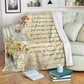 Family Dear Mom Mothers Day Scrapbooking Flannel Blanket For Cozy Bedroom Sofa Decor