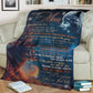 Wolf To My Mom Thank You Flannel Blanket For Cozy Bedroom Sofa Decor