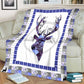 Hunting Deer Love Flannel Blanket For Cozy Bedroom Sofa Decor