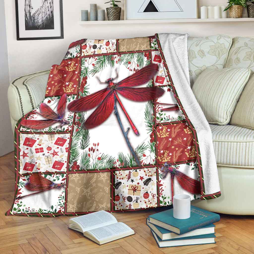 Dragonfly I Am Always With You Flannel Blanket For Cozy Bedroom Sofa Decor