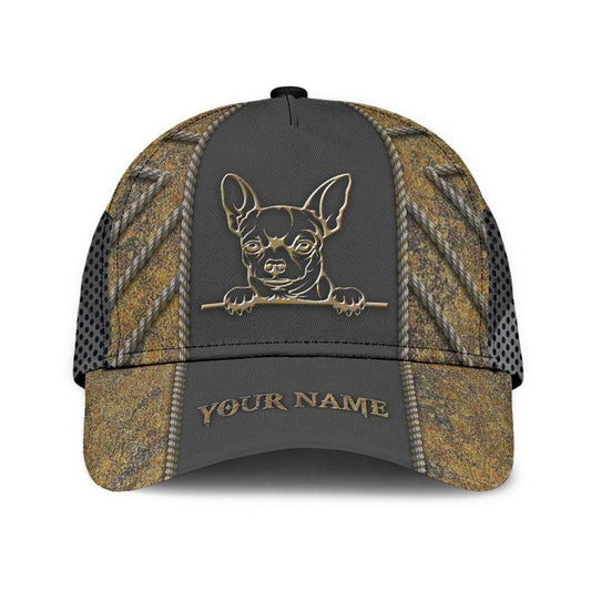 Personalized Chihuahua All Over Print Classic Cap For Vacations Festivals Parties And Everyday Outfits