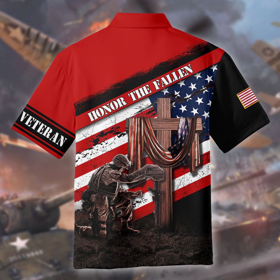 Veteran Honor Fallen Memory Hawaiian Shirt For Summer Celebrations, Resort Days, And Relaxed Everyday Wear