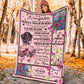 Breast Cancer Awareness Butterfly Flannel Blanket For Cozy Bedroom Sofa Decor