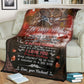 Hunting To My Wife Flannel Blanket For Cozy Bedroom Sofa Decor