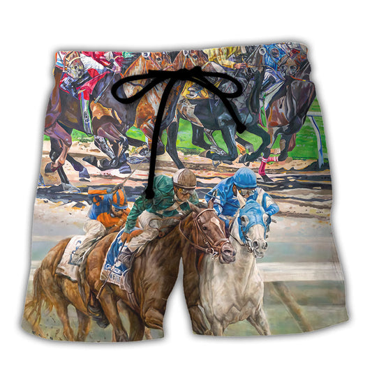 Horseback Riding Horse Beach Shorts For Resort Getaways And Easy Warm Weather Wear