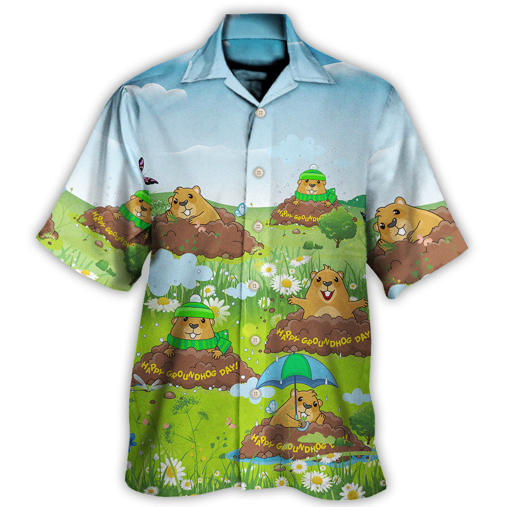 Vintage Gardening Plants Hawaiian Shirt Design View For Tropical Vacations