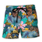Camping Bear Beer Beach Shorts For Weekend Travel And Comfortable Daily Use