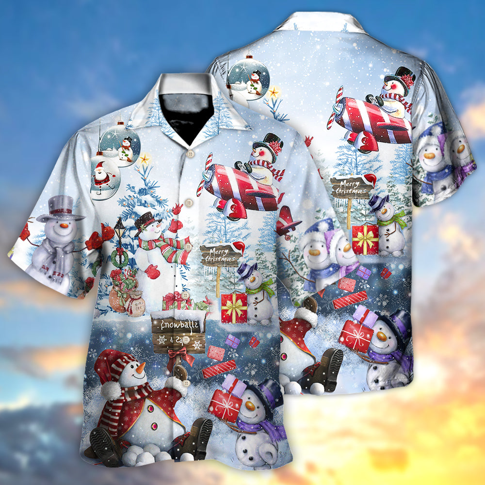 Snowman Love Never Melts Hawaiian Shirt For Holiday Gatherings Beach Travel And Relaxed Summer Style
