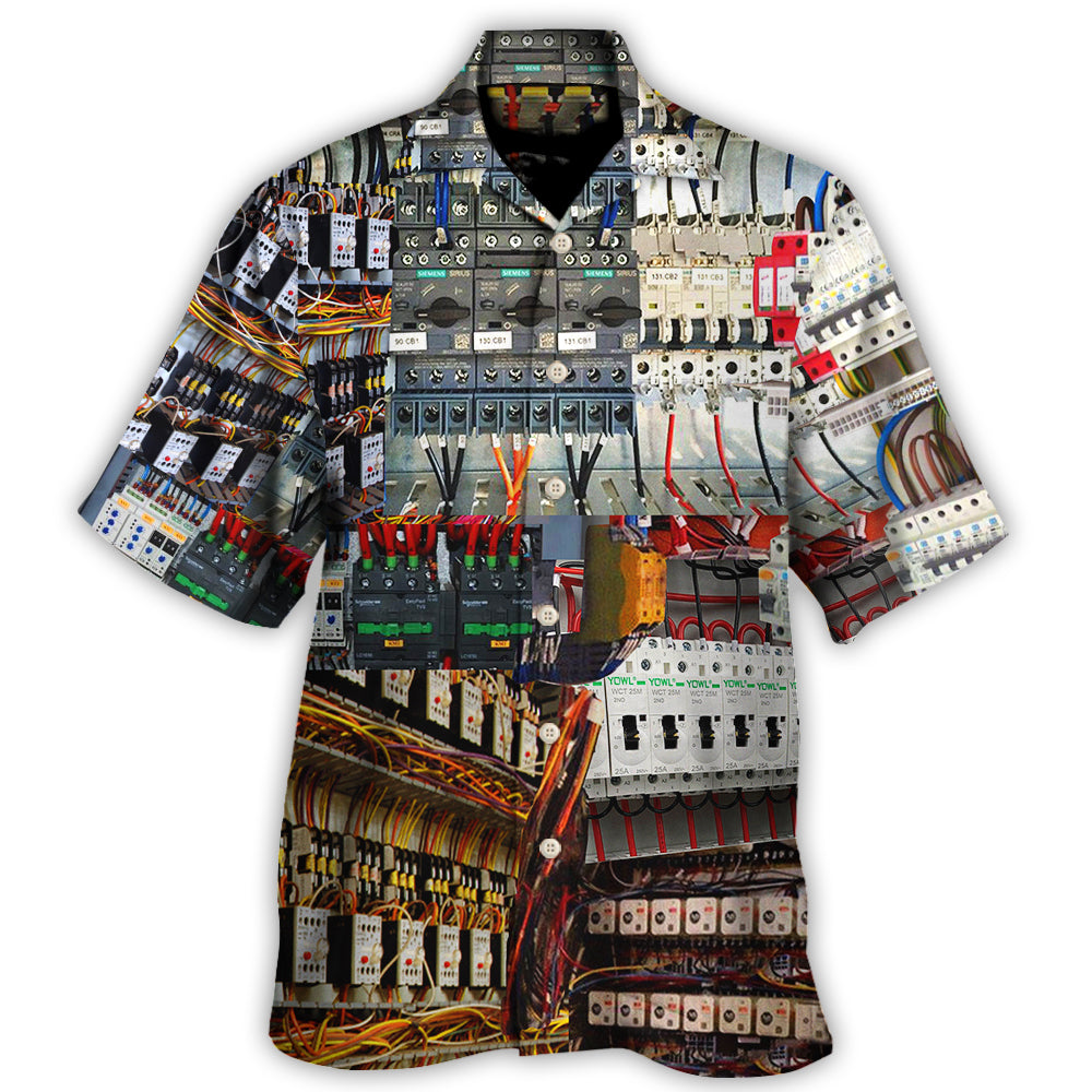 Electrician Hawaiian Shirt For Vacation Getaways Resort Wear And Casual Celebrations