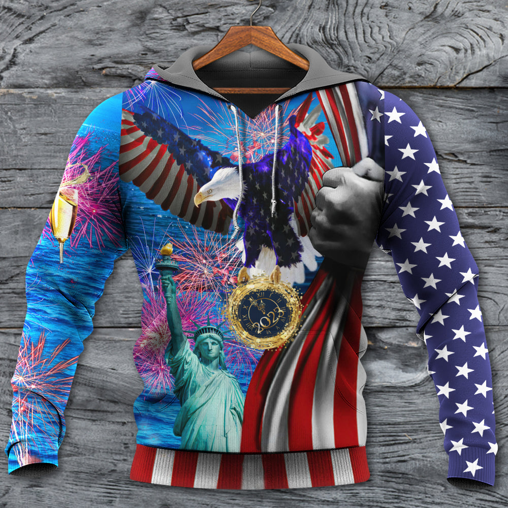 New Year America Hoodie For Relaxed Daily Wear Weekend Outings And Thoughtful Gifting