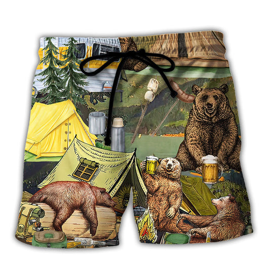 Camping Drunkest Bunch Around The Campground Beach Shorts For Coastal Adventures And Resort Days