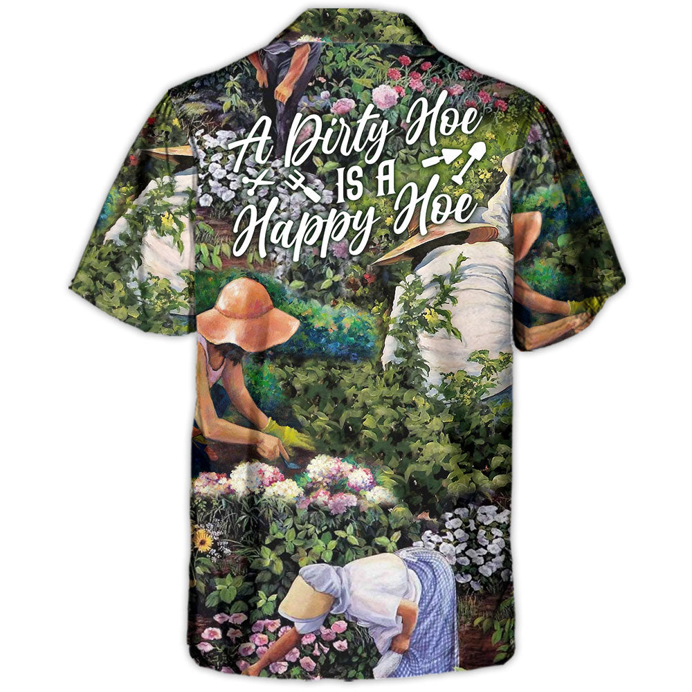 Vintage Gardening Plants Hawaiian Shirt Pattern Detail For Coastal Travel
