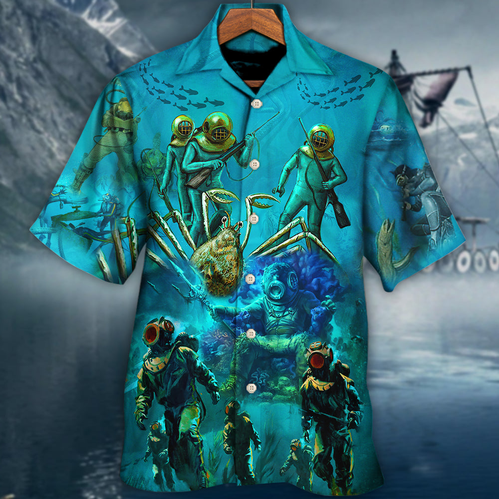 Ocean Rise Hawaiian Shirt Artwork Detail For Tropical Trips And Casual Outings