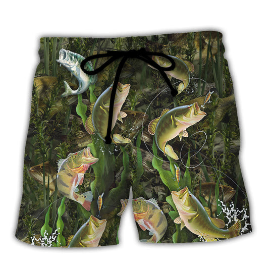 Fishing I'm Good With My Rod Funny Fishing Humor Beach Shorts For Sports Fan Vacation Wear