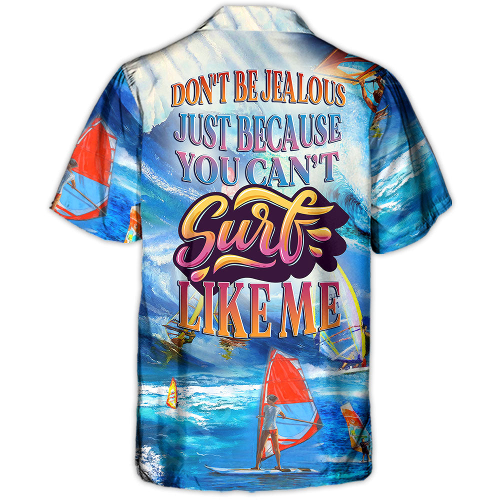 Coastal Windsurfing Surf Activity Hawaiian Shirt Resort Outfit View For Casual Outings