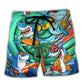 Surfing Shark Beach Shorts For Resort Getaways And Lightweight Summer Style