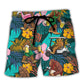 Tropical Golf Bigfoot Beer Beach Shorts For Island Getaways And Easy Warm Weather Wear