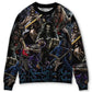 Dark Skull Guitar Sweater For Fantasy Fans Casual Outings And Weekend Adventures