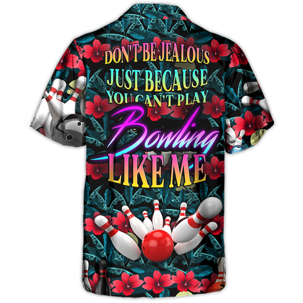 Bowling Adventure Graphic Hawaiian Shirt Front Pattern View For Island Holidays