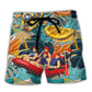 River Rafting Team Tropical Style Beach Shorts For Tropical Vacation Wear