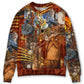 Jazz Music Cat Sweater For Holidays Parties And Comfortable Everyday Wear