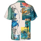 Beach Creative Pattern Hawaiian Shirt Resort Outfit View For Beach Days