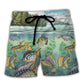 Fishing Eat Sleep Fish Repeat Beach Shorts For Sports Fan Vacation Wear