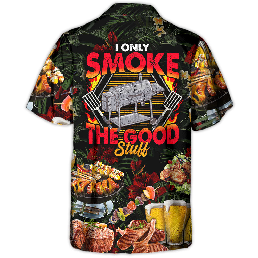 Barbecue Food BBQ Smoke Hawaiian Shirt All Over Print Detail For Casual Outings