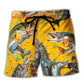 Fishing I Rescue Fish And Beer Funny Quote Beach Shorts For Resort Trips And Casual Comfort