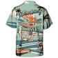 Funny Vintage Waterskiing Waterskier Hawaiian Shirt For Summer Events And Casual Outdoor Wear