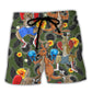 Tropical Kangaroo Boxing Beach Shorts For Warm Weather Outings And Laid Back Styling