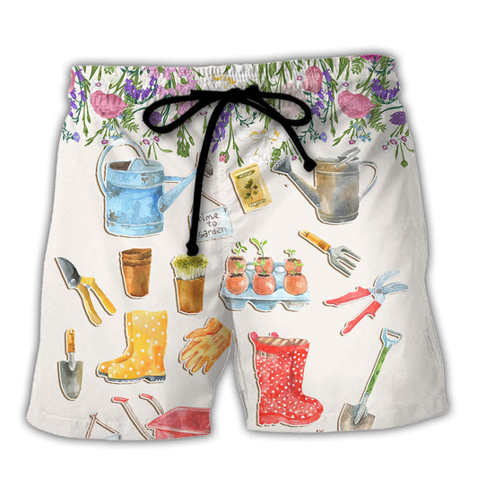 Floral Vintage Gardening Garden Beach Shorts For Tropical Holidays And Thoughtful Gift Giving