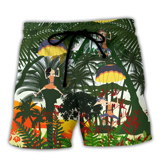 Parasailing Oh Chute Flying With The Wind Beach Shorts For Summer Vacation And Coastal Travel