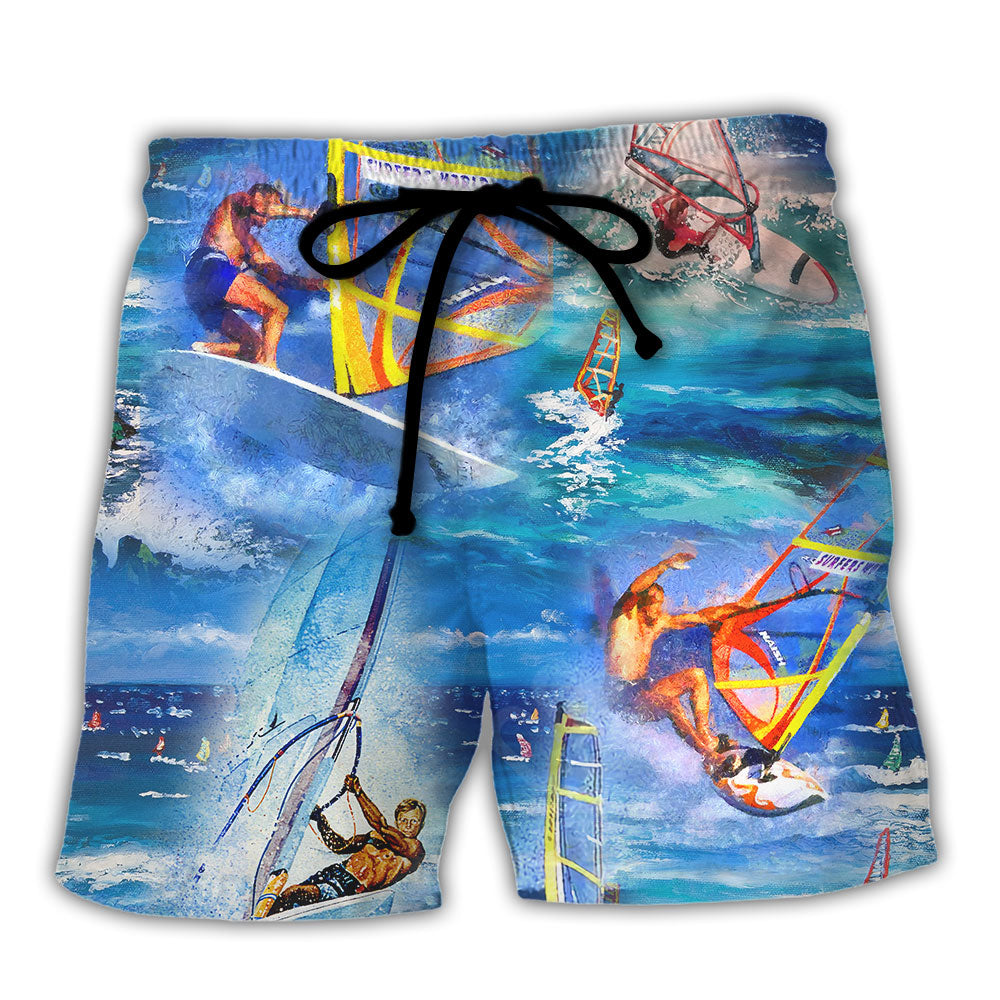 Surfing Don't Be Jealous Because I Surf Better Beach Shorts For Marine Inspired Outdoor Wear