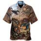 Scorpion Mountain Behind Hawaiian Shirt For Summer Vacation And Beach Travel