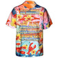 Tropical Lobstering Hawaiian Shirt Pattern Detail For Warm Weather Events