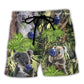 Koala Lawn Bowling Jungle Play Beach Shorts For Game Day Getaways