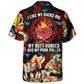 Funny Barbecue Food Grill Hawaiian Shirt Artwork View For Outdoor Gatherings