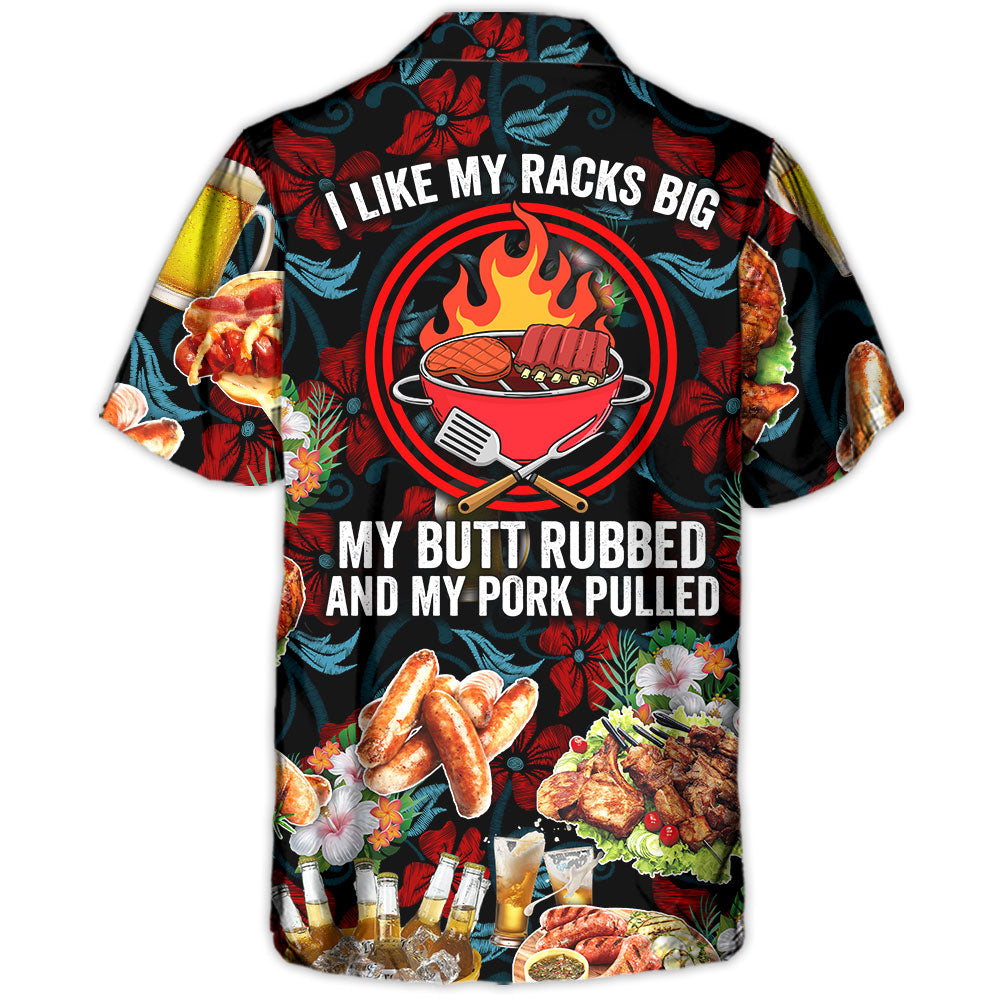 Funny Barbecue Food Grill Hawaiian Shirt Artwork View For Outdoor Gatherings