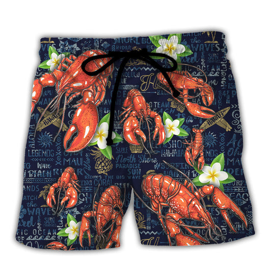 Lobstering Feed Me Lobster And Tell Me I'm Beach Shorts For Tropical Holidays And Weekend Adventures