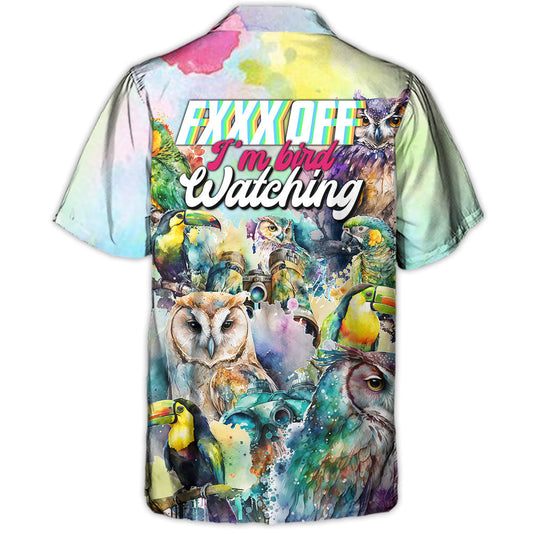 Bird Watching I'M Hawaiian Shirt Artwork View For Resort Wear