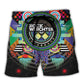 Rock Music Lover Colorful Style Beach Shorts For Music Lover Vacation Wear