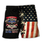 America Vintage Quote Graphic Beach Shorts For Independence Day Vacation Wear