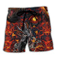 Dragon Eye Colorful Fantasy Style Beach Shorts For Striking Resort Looks