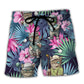 Tropical Golf Cat Beach Shorts For Beach Days And Leisure And Relaxation
