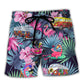Camping Funny Flamingo Weekend Drinking Forecast Beach Shorts For Marine Inspired Outdoor Wear