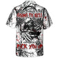 Gothic Dark Skull Hawaiian Shirt Button Front Artwork For Warm Weather Events