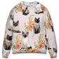Tropical Floral Siamese Cat Sweater For Distinctive Animal Artwork Holidays And Thoughtful Gifts